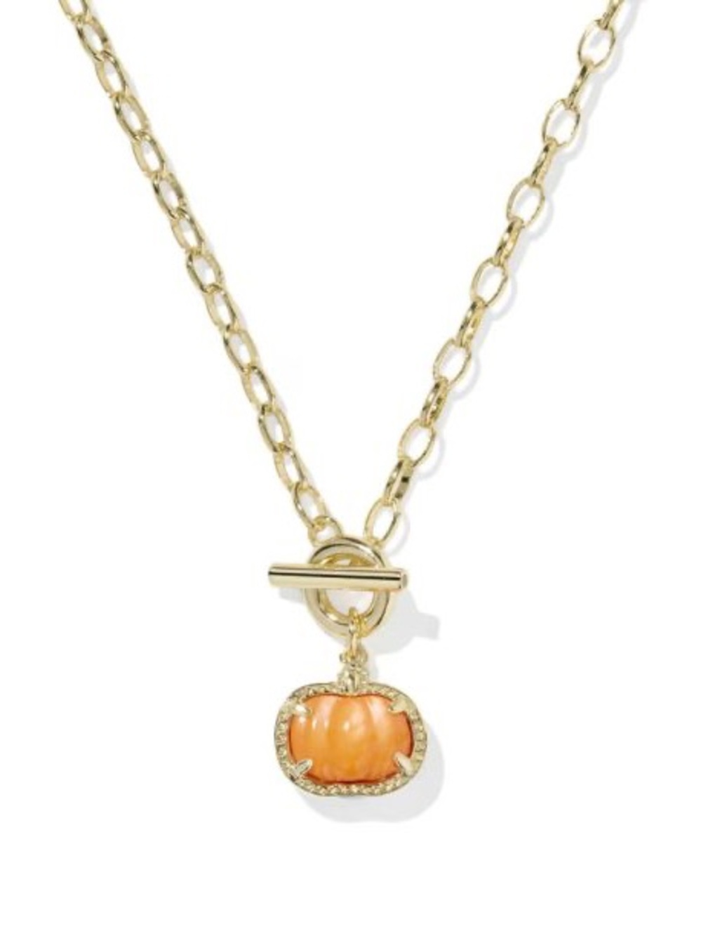 NWT Kendra Scott Pumpkin Link and Chain Necklace